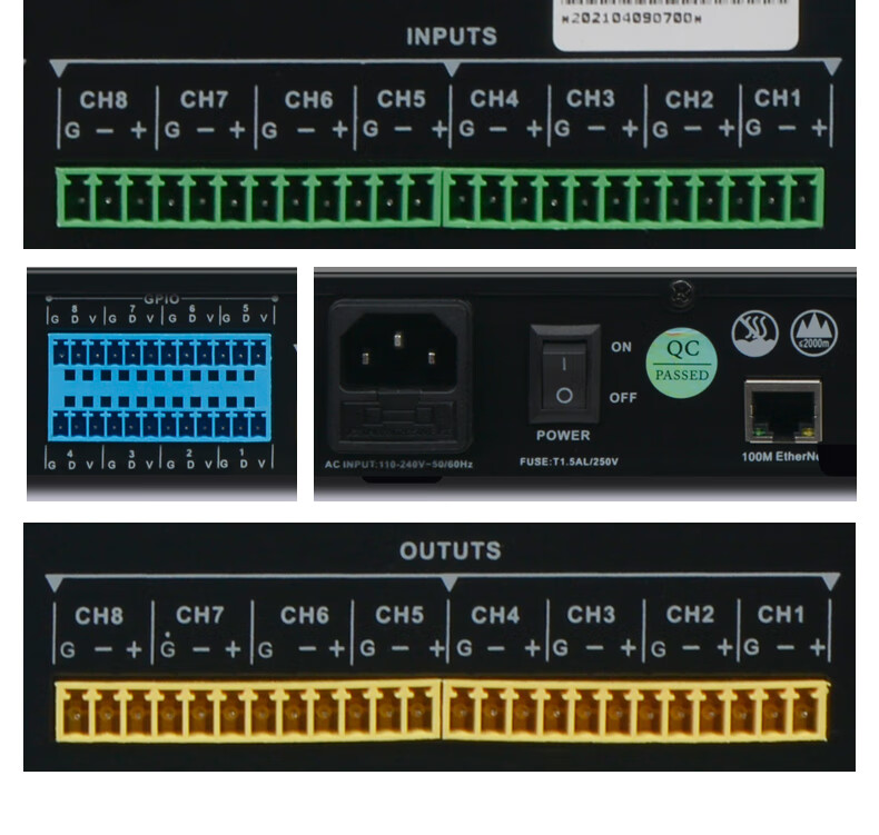 SHILE YD-9012 Audio Processor Digital DSP Signal Processor Anti-Howling 48V Power Supply 8-In 8-Out Audio Matrix 1