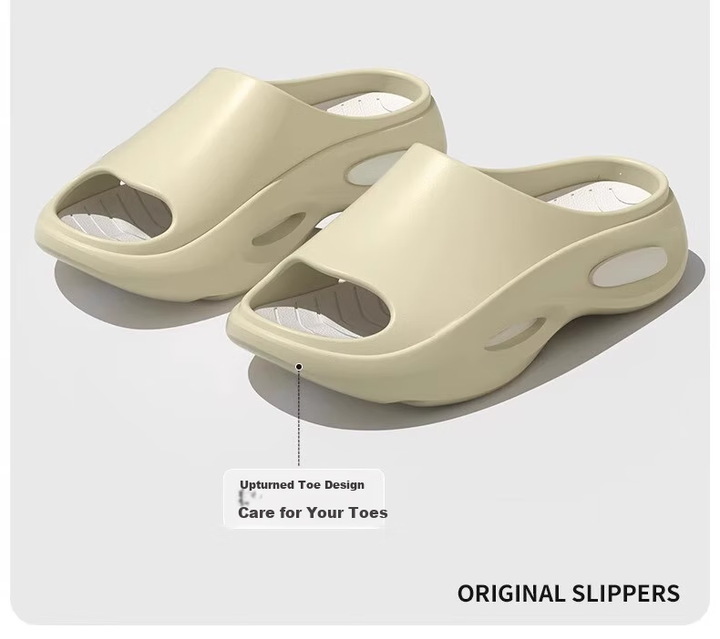 GUOLUOFEI Men's Trendy Sports Slippers for Summer Outdoor Wear, Thick-Soled Non-Slip River Tracing Outdoor Sandals for Men, Black And White, Size 42-43 9