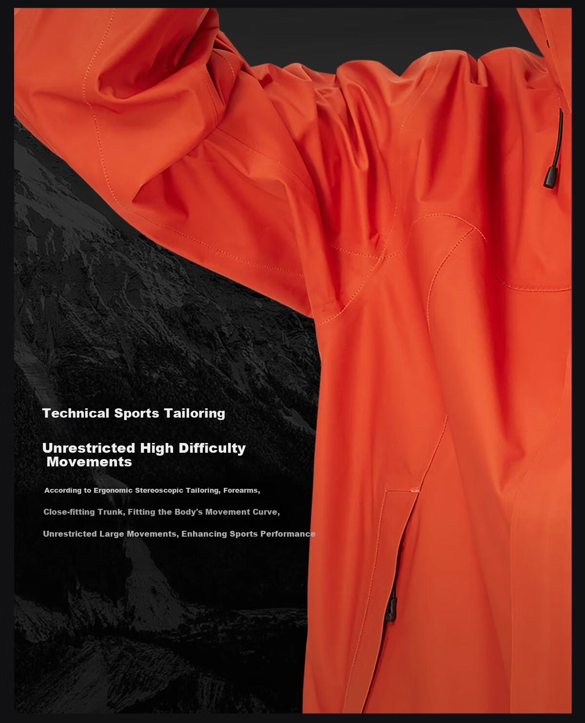 CAMEL Outdoor Hardshell Jacket for Men And Women, 3L Waterproof Rainproof Mountaineering Coat, Professional Storm Protection, Model 1864, Size L 13