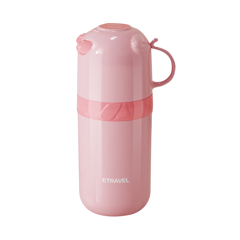 Etravel Kids Travel Mouthwash Cup Portable Hotel Toothbrush Toothpaste Holder Sakura Pink