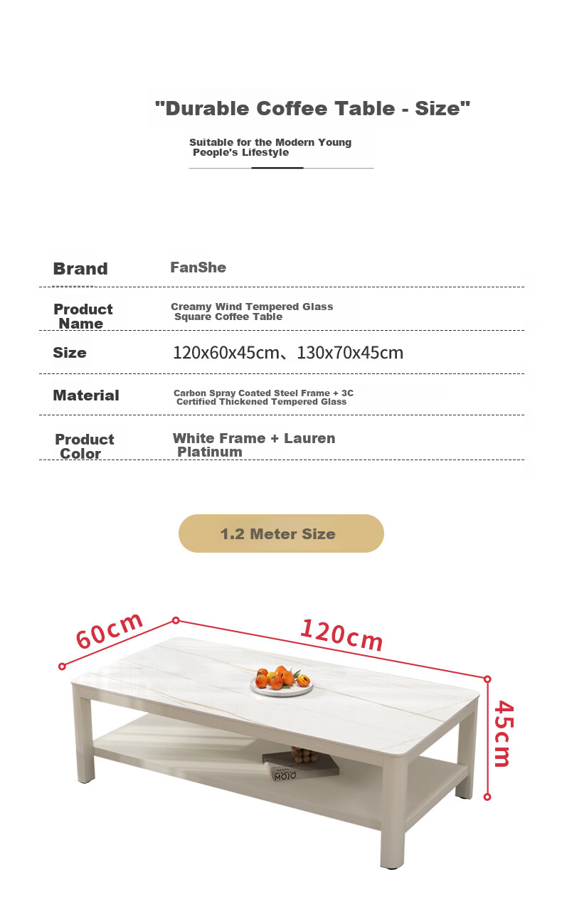 Fanshe Coffee Table, Living Room Tea Table, Office Coffee Table, Small Apartment Glass Sofa Table, Modern Minimalist Tea Table 15