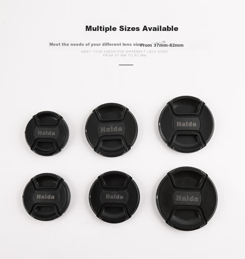 Haida Lens Cap, 72mm Filter Cap, Dust Cover, Protective Lens Cap, Waterproof And Oil-Proof, Suitable for Canon, Nikon, Sony, Fuji And Other Mirrorless And DSLR Camera Lenses 7