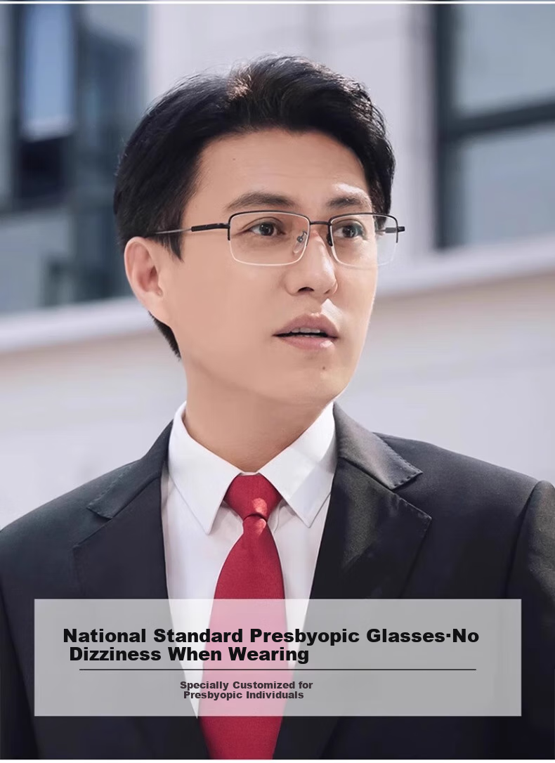 GOGOSOON Ultra-Light Reading Glasses for Men, High-Definition Anti-Blue Light Presbyopic Glasses, Premium Genuine Product for Middle-Aged And Elderly 2