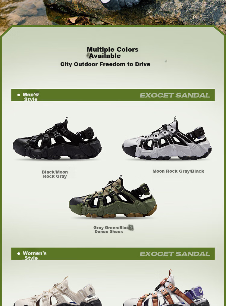FILA FUSION FILA Trendy Mountain Sandals Outdoor Beach Shoes Women's Sports Shoes 12
