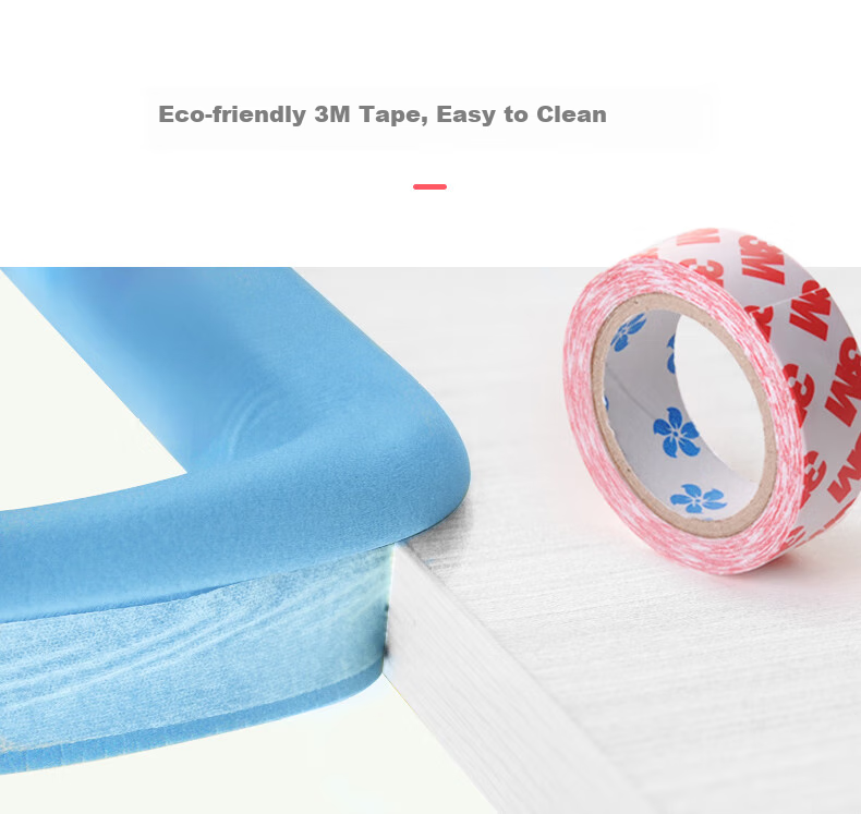 Babyprints Anti-Collision Strip, Baby Corner Guards, Child Desk Edge Protection, Wall Edge Bumper, with 3M Double-Sided Tape, 4 Meters, Blue 8