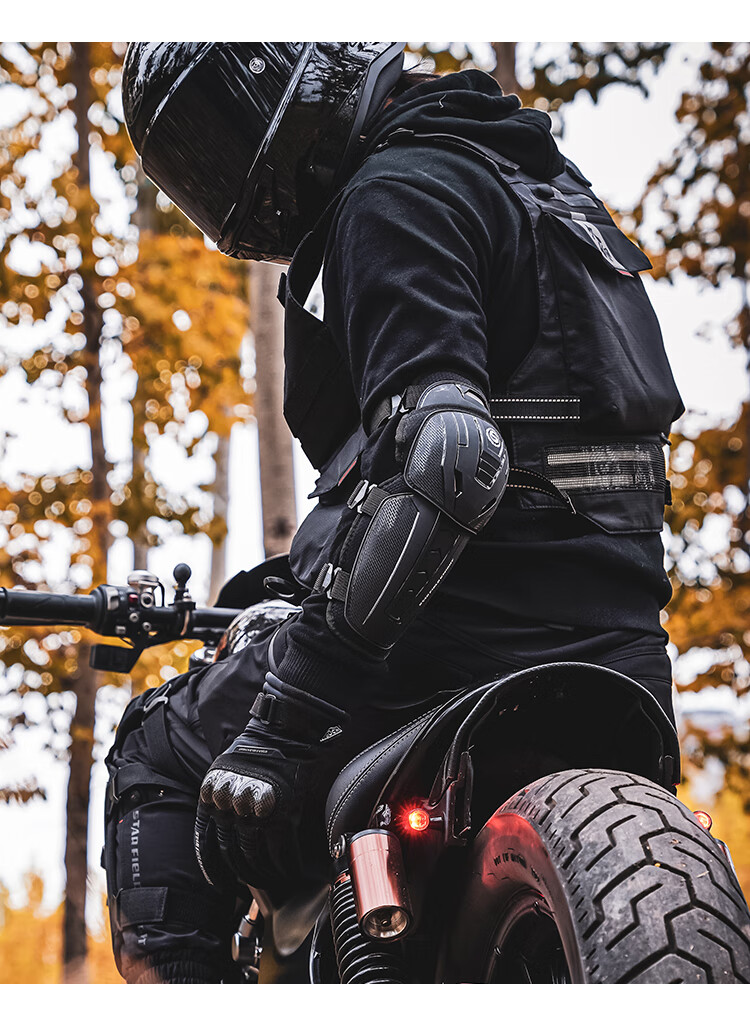 STAR FIELD KNIGHT Motorcycle Protective Gear Knee and Elbow Guards CE Level Four-Season Riding Four-Piece Set Motorbike Travel Anti-Fall Protection Equipment 17