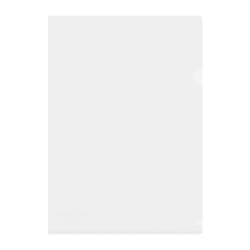 GuangBo 10 Pack A4 Transparent L-Shaped File Folders, Document Sleeves, Single Sheet Two-Page Style, Receipt And Contract Storage, File Protection, Express Delivery Bag, Office Supplies P0001