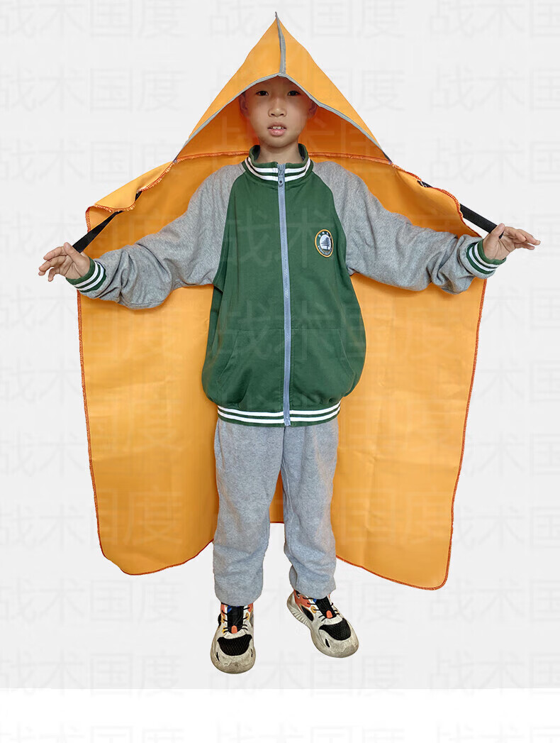Zhanshuguodu Fire-Resistant Cloak for Adults with Reflective Strips, Silicone Box Packaging, Fire Escape And Extinguishing Cape, Heat-Resistant Insulation Blanket for Home Fire Emergency 1