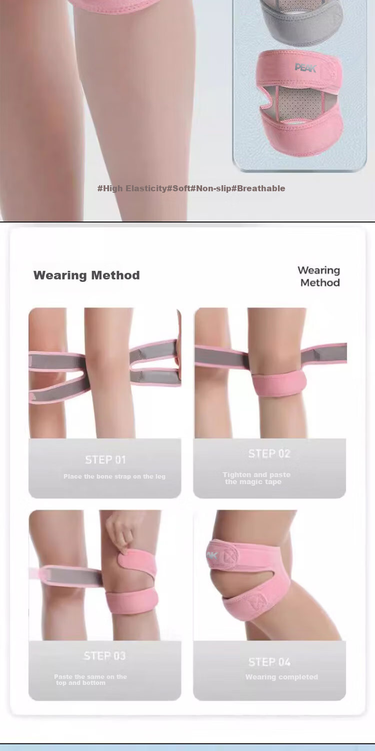 PEAK Patellar Strap for Men And Women, Compression Patella Protection, Adjustable Sports Brace for Running, Jump Rope, Badminton, And Hiking 2