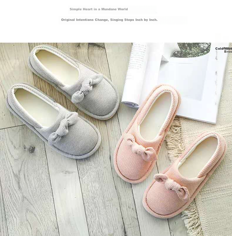 GUOLUOFEI Postpartum Soft-Soled Shoes, Spring And Summer Maternity Slippers with Heel, Butterfly Cotton Slippers for New Mothers at Home, Pink, Size 42-43 1