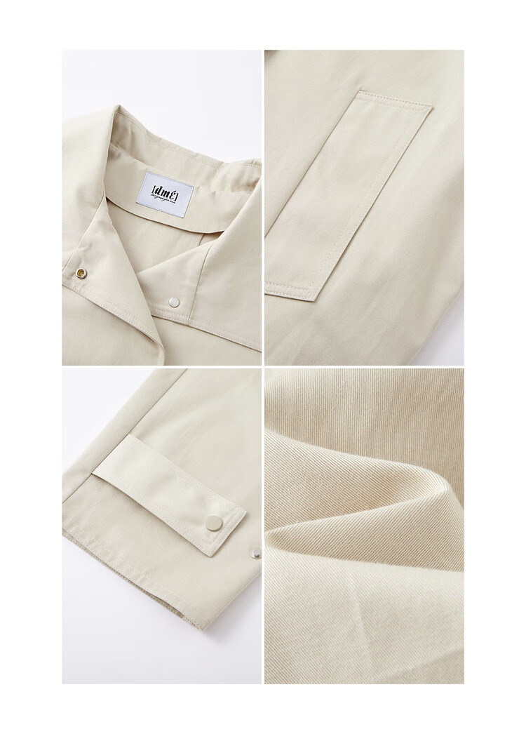 Demana [Fun Light Outdoor] Spring College Style Cotton Double-Breasted Comfortable Long Trench Coat for Women 4