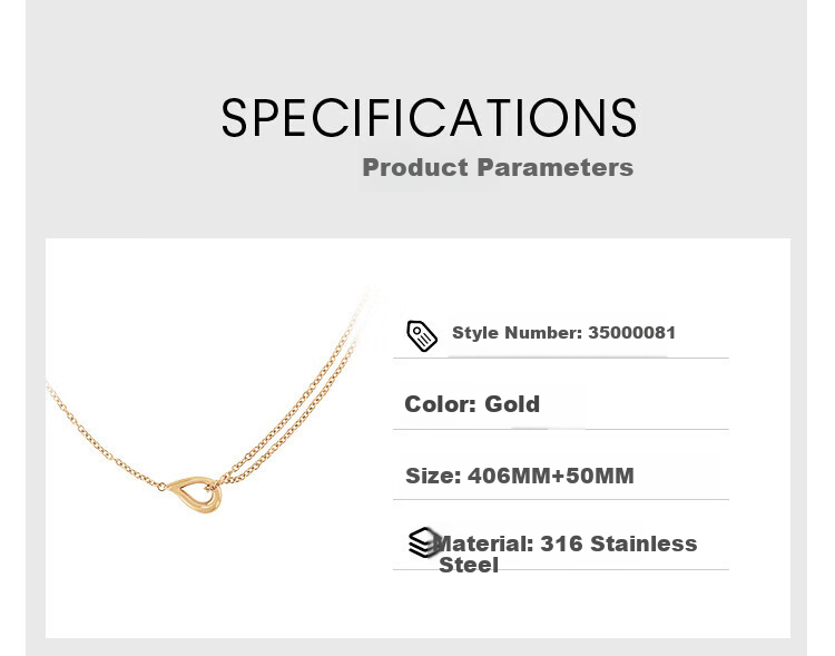 Calvin Klein CK Small Water Drop Rose Gold Women's Necklace 35000082, Goddess Day Gift 4