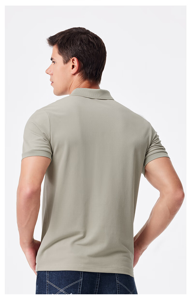 U.S. POLO ASSN. Men's Polo Shirt, Business Casual Summer Short-Sleeve T-Shirt, Collared Half-Sleeve Top, Father's Day Gift 8