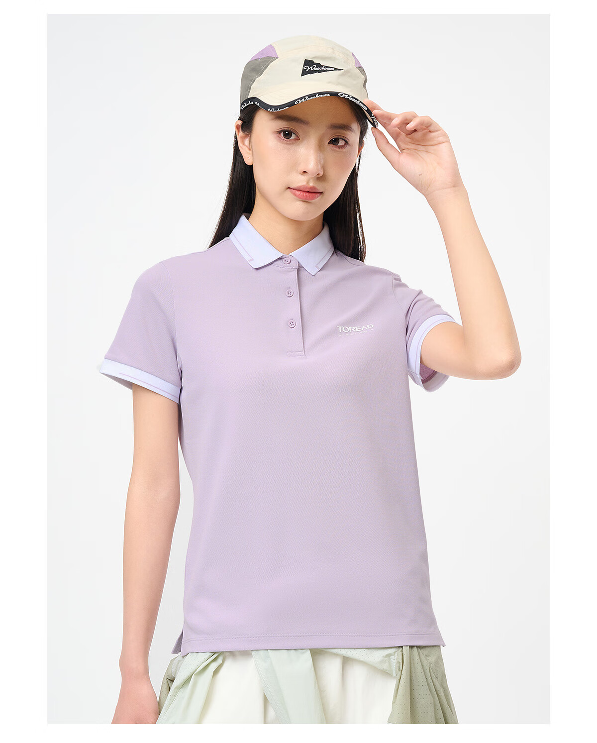 TOREAD Women's Short-Sleeve T-Shirt, Spring And Summer Business Polo Shirt, Outdoor Functional Sweat-Wicking Quick-Dry Breathable Tee, TAJJCN82837 18