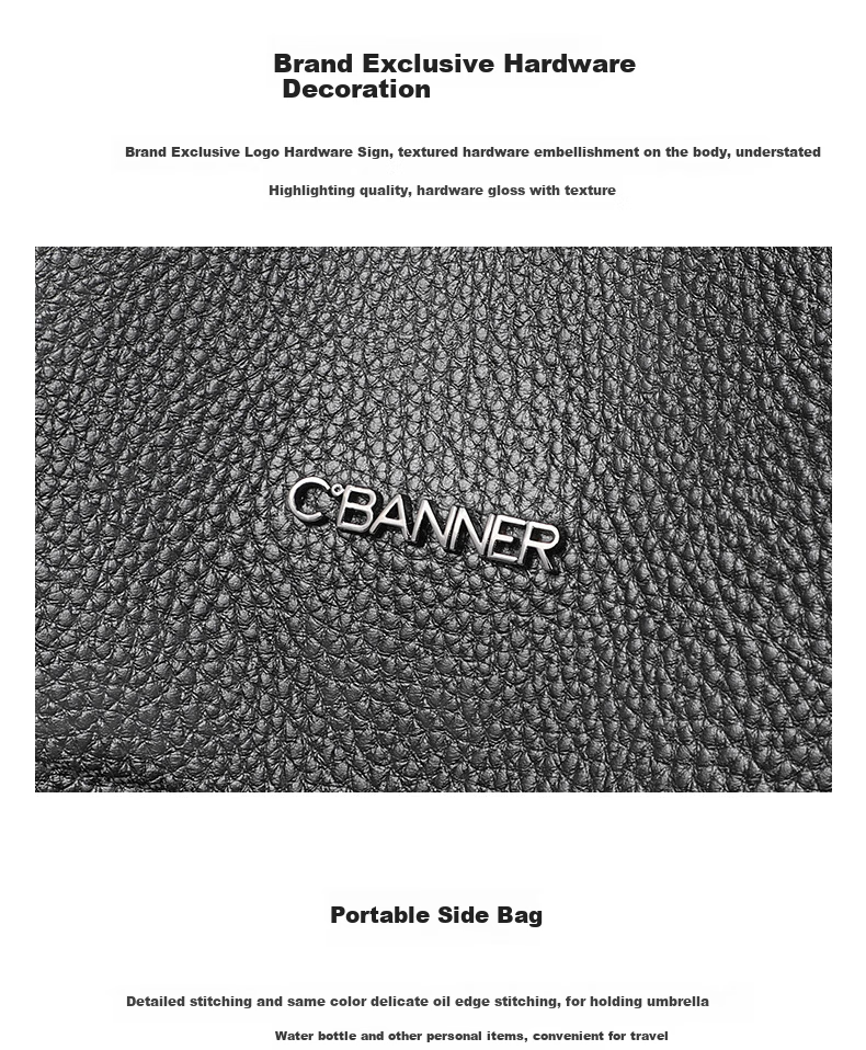 C.BANNER Leather Backpack for Women, Large Capacity Travel Bag, School Bag, Light Luxury Birthday Mother's Day Gift, Practical Present for Mom 4