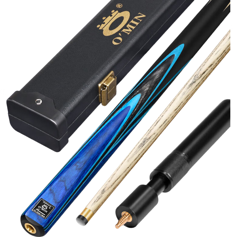 Aomi New Generation Pool Cue Set with Small Tip, Snooker Cue, Chinese 8-Ball Cue, Black 8 Billiard Cue, 16 Colors