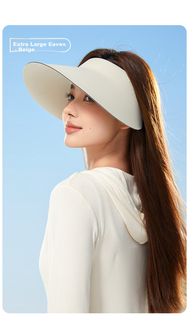 MiiOW Sun Protection Hat for Women, UV-Resistant Seamless Visor Hat, Foldable Wide Brim Sunhat for Summer 2026 22