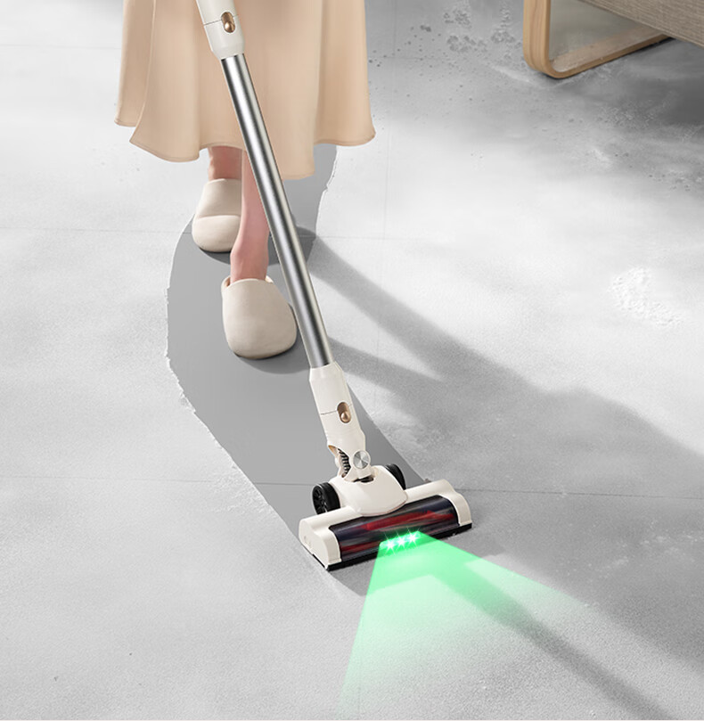 AUX Cordless Handheld Vacuum Cleaner for Home Use with Strong Suction, Low Noise, Green Light Dust Indicator, Carpet And Cat Hair Cleaning, Long Battery Life AXC-22DV8W 16