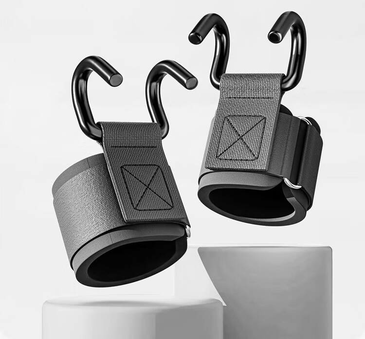 XTEP Pull-Up Assist Hook Wrist Support Grip Hook Fitness Anti-Slip Hanging Lumbar Support Aid Pair 13