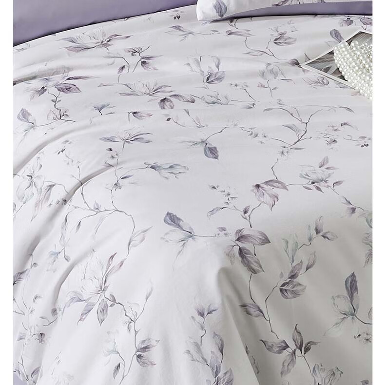 BEYOND Home Textiles, 60-Count Xinjiang Long-Staple Cotton Four-Piece Set, Luxury Pure Cotton Bedding Set, Cotton Bed Sheet And Duvet Cover for 1.8-Meter Bed, Yeying Home Furnishings 8
