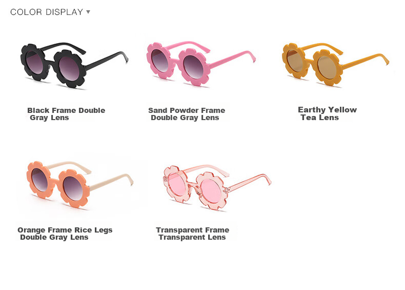 DRATRA Children's Sunglasses, Baby Sunglasses for Boys And Girls, Kids' UV Protection, Sun-Shading, Fashionable Cartoon Cute Trendy Floral Summer Style 2