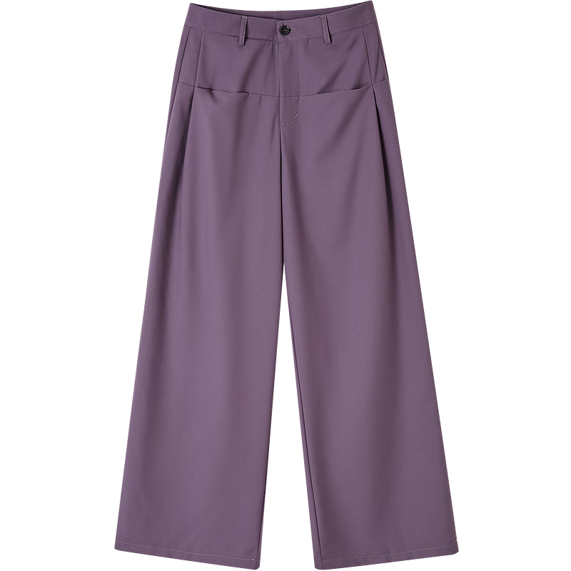 Dme [Career Immersion] Spring And Autumn Mid-Rise Straight-Leg Women's Pants TR Long Pants Patchwork Striped Suit Pants Casual Pants