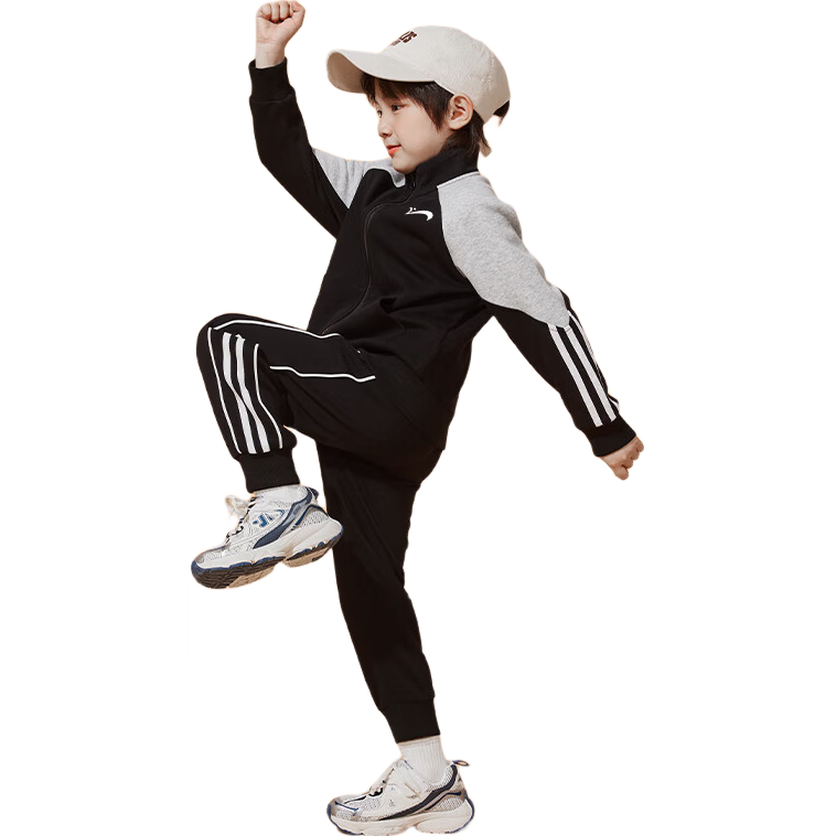 Guirenniao Kids Clothing Girls Spring Autumn Set Boys Spring Sportswear Big Kids Cardigan Two-Piece Children's Spring Outfit