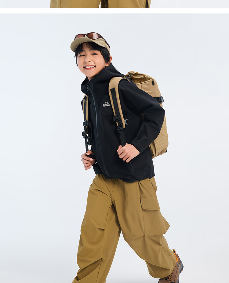 Pelliot [Xiaoshanke] Children's Outdoor Hardshell Waterproof Jacket for Boys And Girls, Model 135101017, Orange, Size 150 27