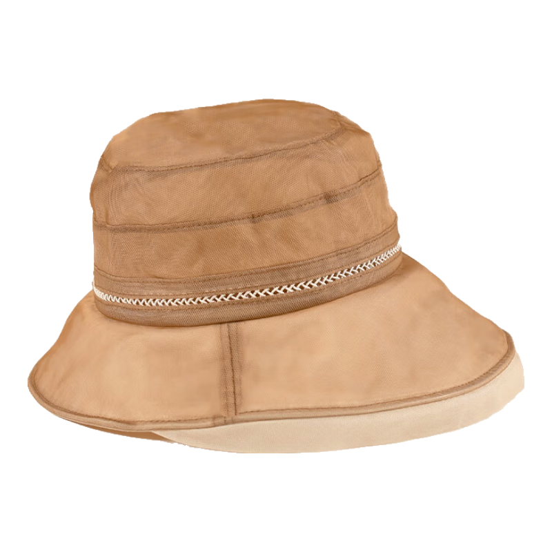 Shanghai Gushi Mulberry Silk Sun Hat for Women, French-Style Wide Brim Sunhat, Breathable Simple UV Protection Pure Silk Fisherman Hat, Mother's Day Gift