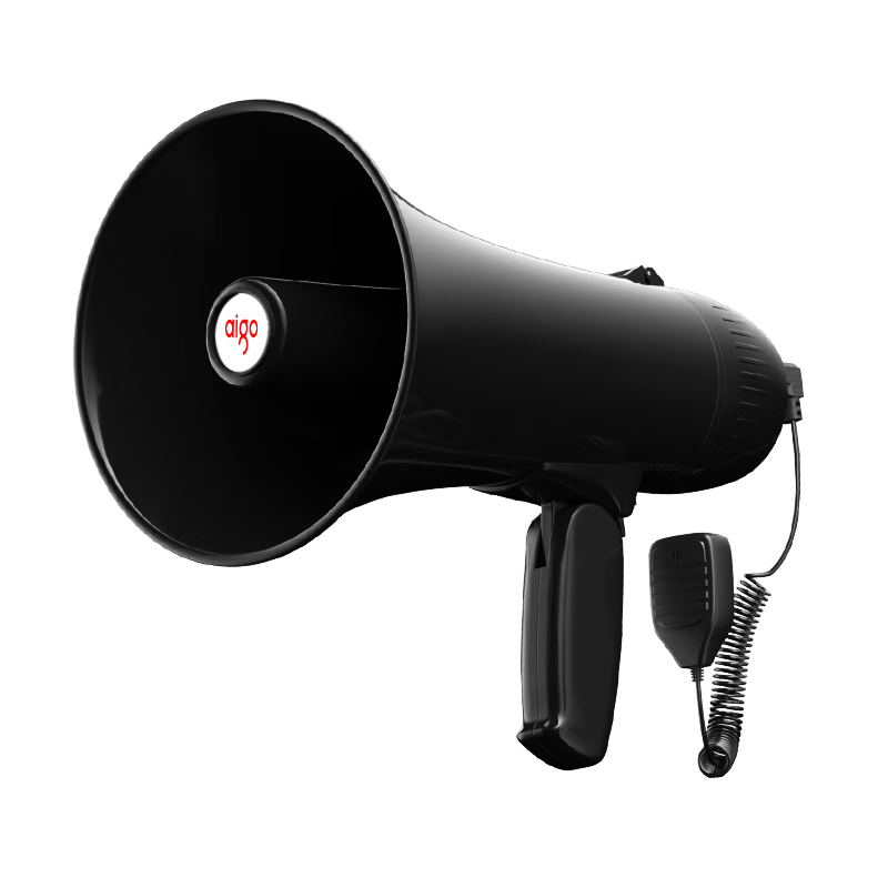 Aigo A58 Wireless Megaphone, Handheld Loudspeaker, High-Power Outdoor Recording Promoter, Small Portable Speaker for Street Vending, Rechargeable