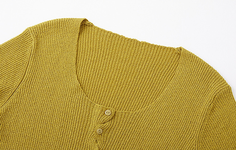 Dme [One Touch Melts The Heart] Spring And Autumn Ice Silk Cardigan, Square And Round Neck Sweater, Short Style Wavy Twist Flower Knitted Sweater, Women's Top 7