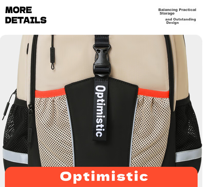 DR·KONG Backpack for Middle School Students, Stylish High-Capacity Lightweight Double Shoulder Bag for High School And College Students, Spine-Protecting And Load-Reducing 3