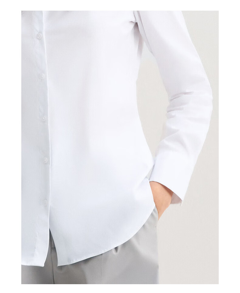 G2000 [Soft And Comfortable] Women's Autumn And Winter Clothing, Mall-Matching Cotton Skin-Friendly Business Commute Comfortable Long-Sleeve Shirt 5