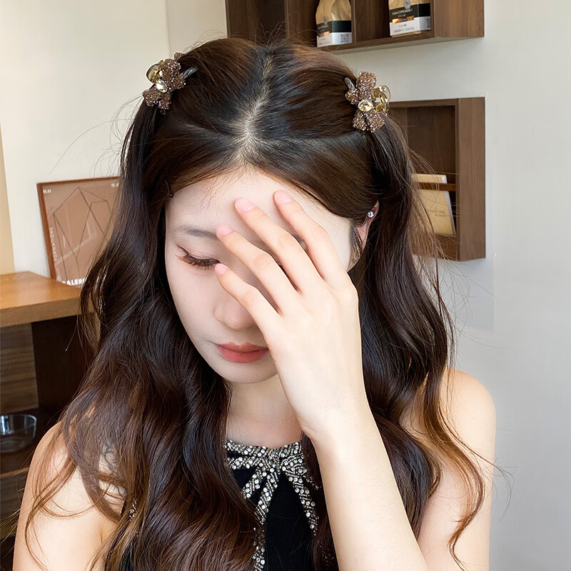 Dongyi Premium Women's Side Small Claw Hair Clip Hair Accessories Half-Up Hairpin Qixi Valentine's Day Gift 6