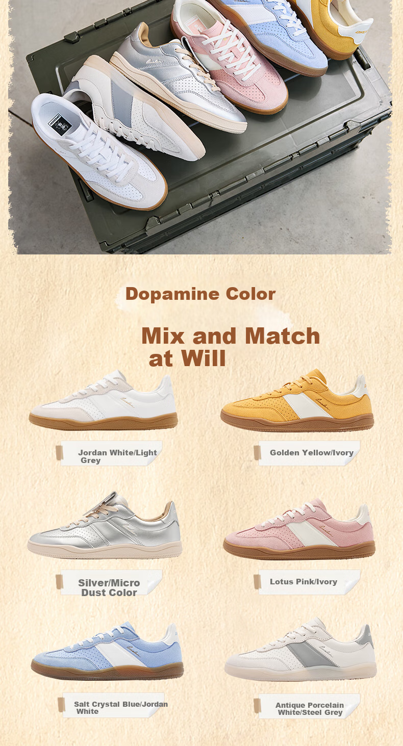 QIAODAN Women's Skateboard Shoes, T-Toe Shoes, Wave Thin-Soled Training Shoes, Sports Skateboard Shoes, Classic Couple Dopamine Outfit 32