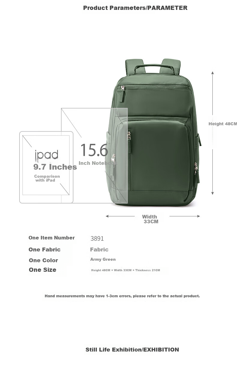 Landcase Travel Backpack, Men's And Women's Backpack, Large Capacity School Bag for Travel And Business Trips, Laptop Bag, 3891 Off-White 2