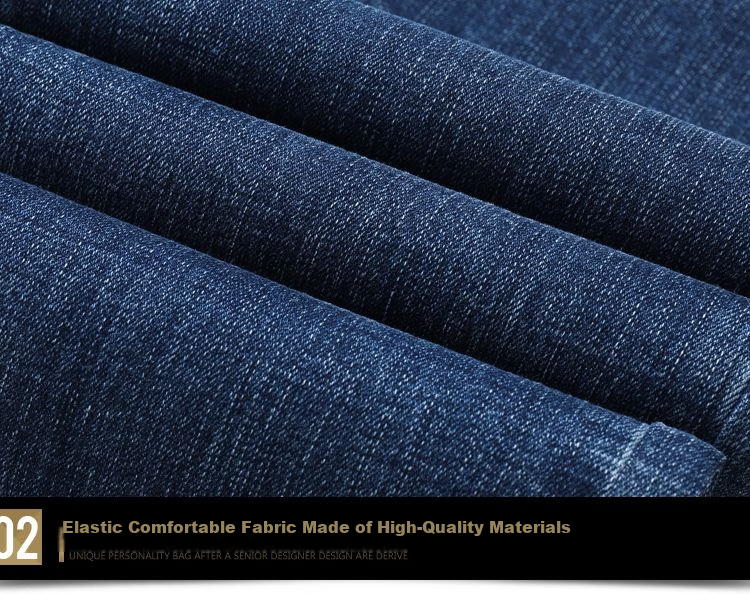JEEP Spring New Fashion Straight-Leg High-End Men's Jeans, Trendy Pants for Men, 561 Blue, Size 30 17