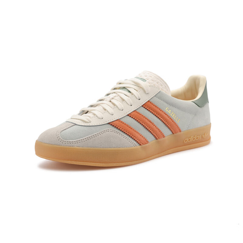 Adidas Originals Unisex GAZELLE INDOOR Casual Shoes JQ0011 Light Grey Size 37 3
