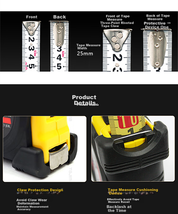 TAJIMA Steel Tape Measure, 5.5 Meters Long, Double-Sided Reading, Measuring Tool, Meter Ruler, 1001-0221 4