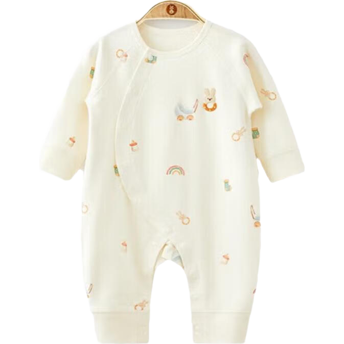 Wismorni Baby Clothes Spring And Autumn, Unisex Infant Romper, Pure Cotton Long-Sleeve Bodysuit, Crawling Suit, Spring Outfit, Cute