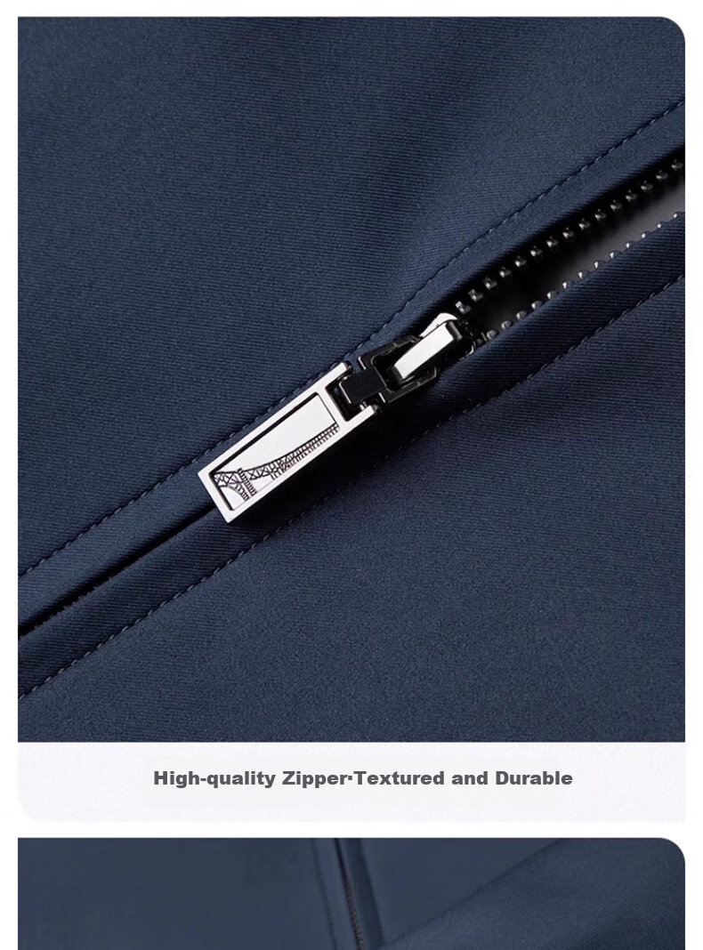 ROMON Lapel Jacket for Men, Spring Season Middle-Aged And Elderly Cadre Outfit, Business Casual Dad Wear JK001 Khaki 2XL 18