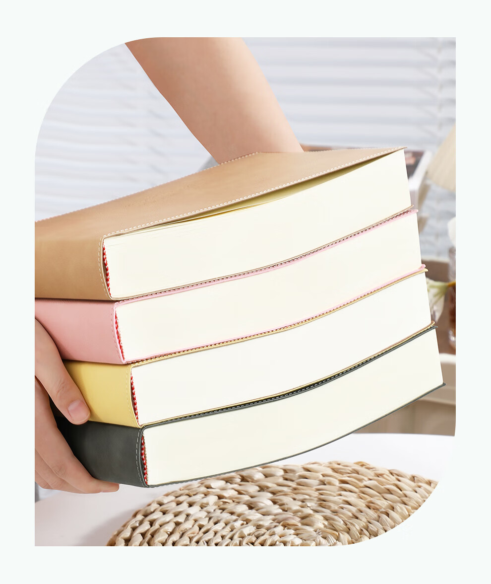Jiaranheng [Lasts 2 Years] B5 Extra Thick Notebook, High-Quality Soft Cover, 16K Journal, 380 Sheets, 760 Pages, Lined Paper for College Students And Postgraduate Entrance Exams, Customizable Inner Pages 5