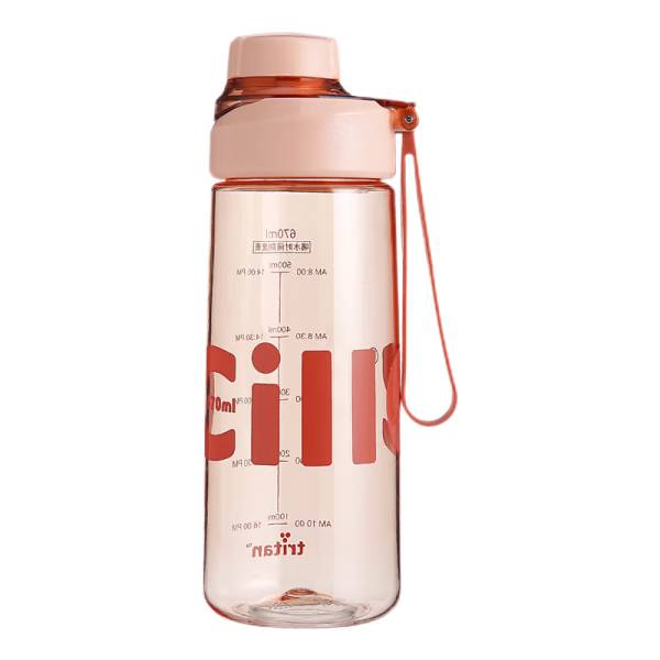 Cille Large Capacity Plastic Cup, Tritan Material Sports Water Bottle, for Men And Women, Students, Portable with Handle, Tea Infuser Cup