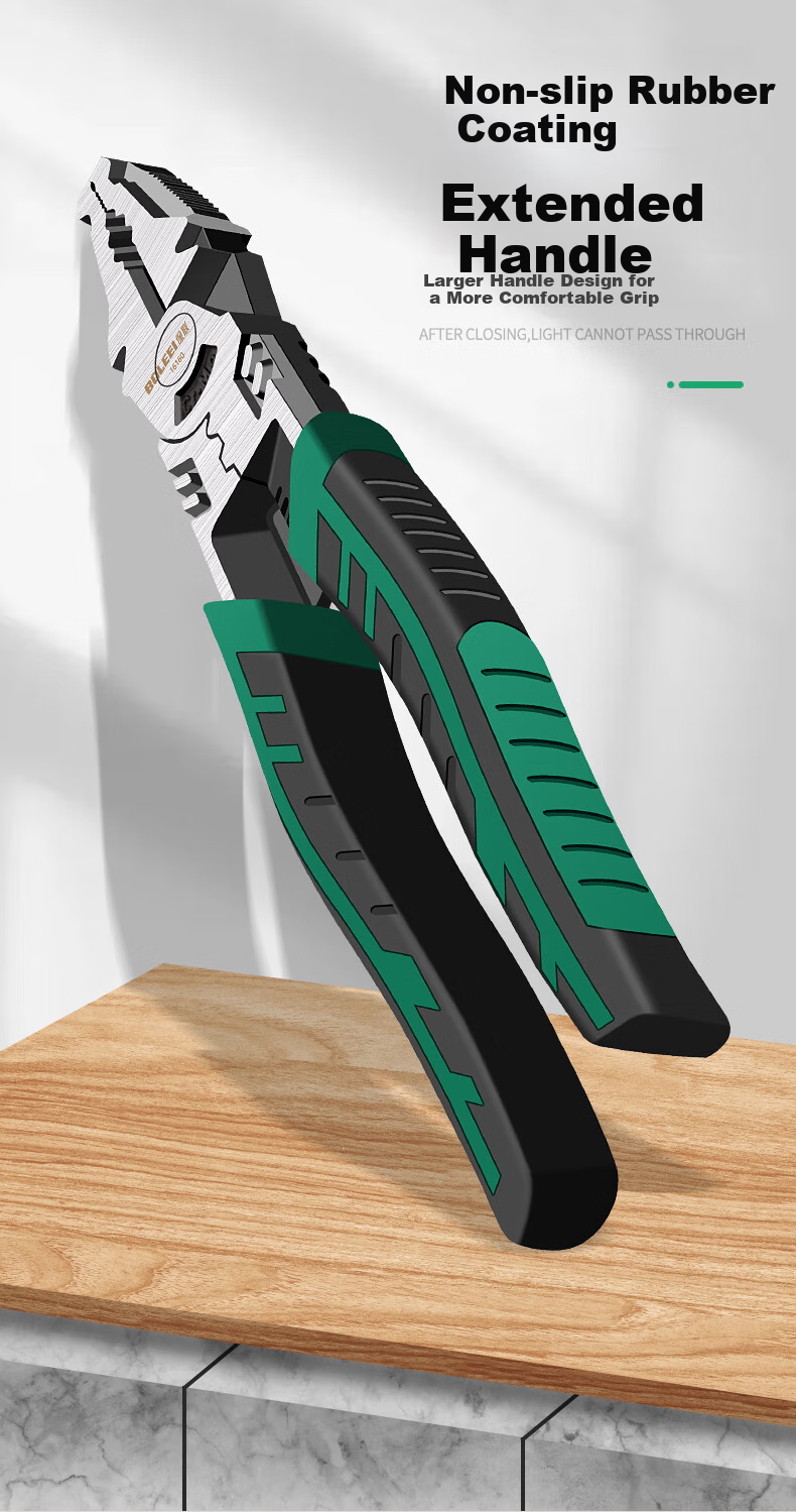 Baolian Steel Wire Pliers, Tiger Pliers, Industrial Labor-Saving Electrician Pliers, Flat-Nose Pliers, Multi-Functional Diagonal Pliers, Needle-Nose Pliers, Hardware Tools 8