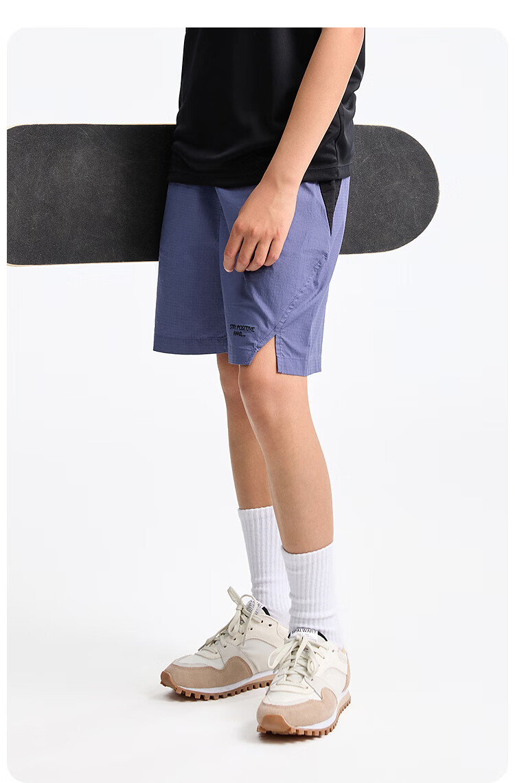 Annil Boys' Shorts, 2025 Summer New Style, Pure Cotton Pants, Casual Breathable Mid-Length Shorts, Jacquard Five-Point Shorts 12