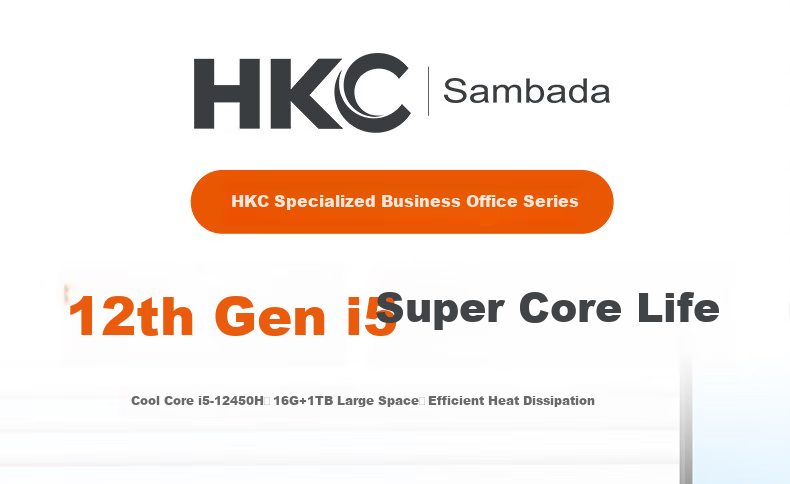 SAMBADA HKC Desktop Computer Intel Core i5-7400 8GB RAM 256GB SSD WiFi 23.8" Business Office Home PC with 15% National Subsidy 1