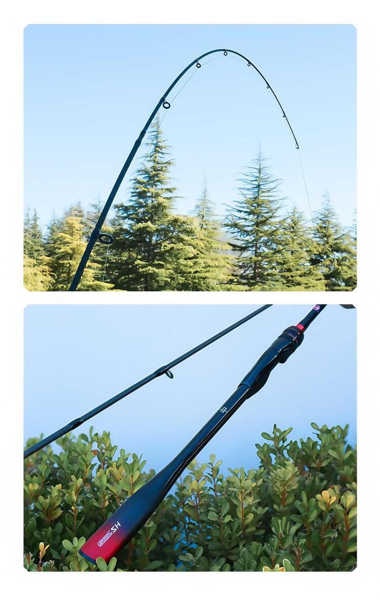 Guangwei Haoshui 2nd Generation Lure Rod Fast Action Bass and Blackfish Fishing Rod 2.1m ML Hardness with Spinning Reel Combo 11