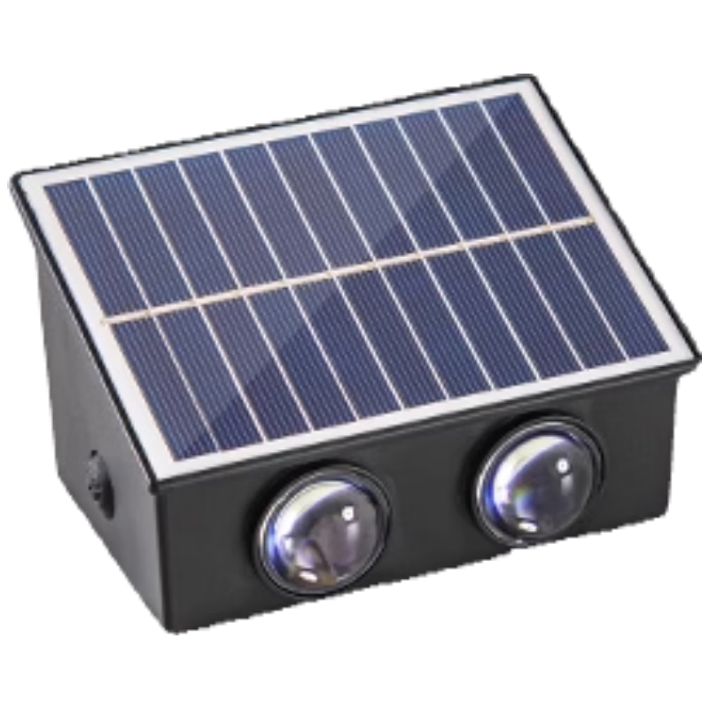 Heart LocK Solar Outdoor Garden Light Waterproof Wall Washer Lamp Home Villa Fence Wall Light Landscape Decorative Spotlight