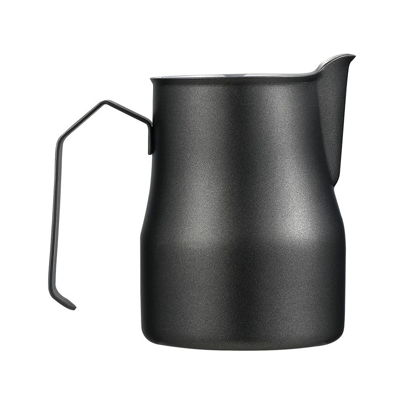 JD Original Pointed Spout Latte Art Cup, 304 Stainless Steel, Thick Milk Frother, Artistic Coffee Pot, 600ml Latte Art Container, Starry Black