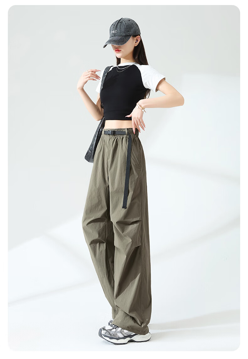 MJ STYLE Functional Cargo Paratrooper Pants for Women, Summer 2026, Cool And Lightweight, Sun Protection, Casual Outdoor Hiking, Two-Way Wear Sports Pants 9